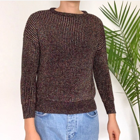 Metallic fisherman pullover Unisex sweater - Picture 2 of 2